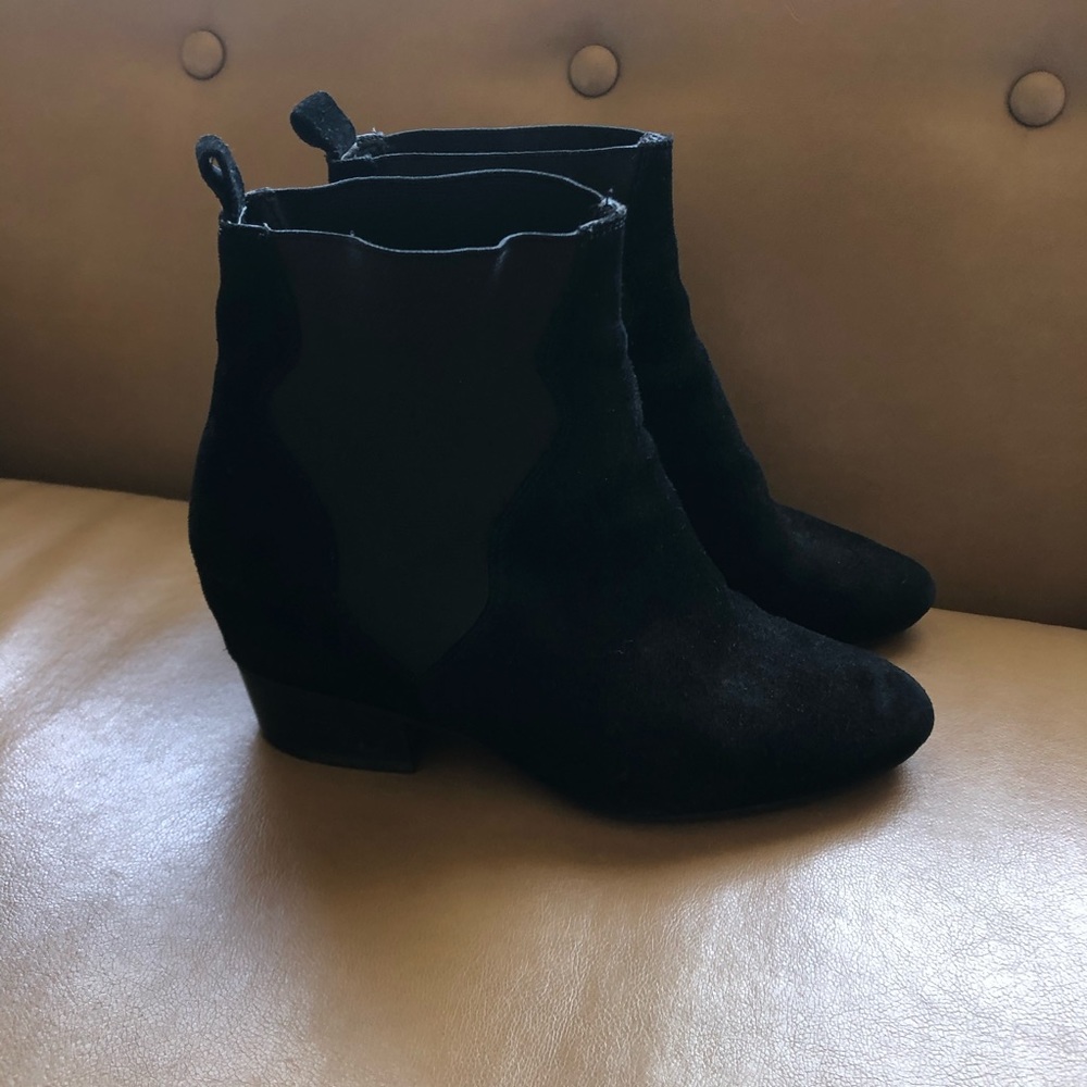 Zara Hidden Wedge Ankle Boots Booties